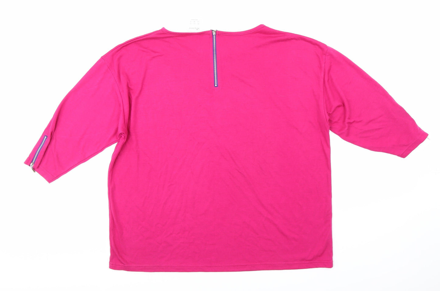 Being Casual Womens Pink   Basic T-Shirt Size 14