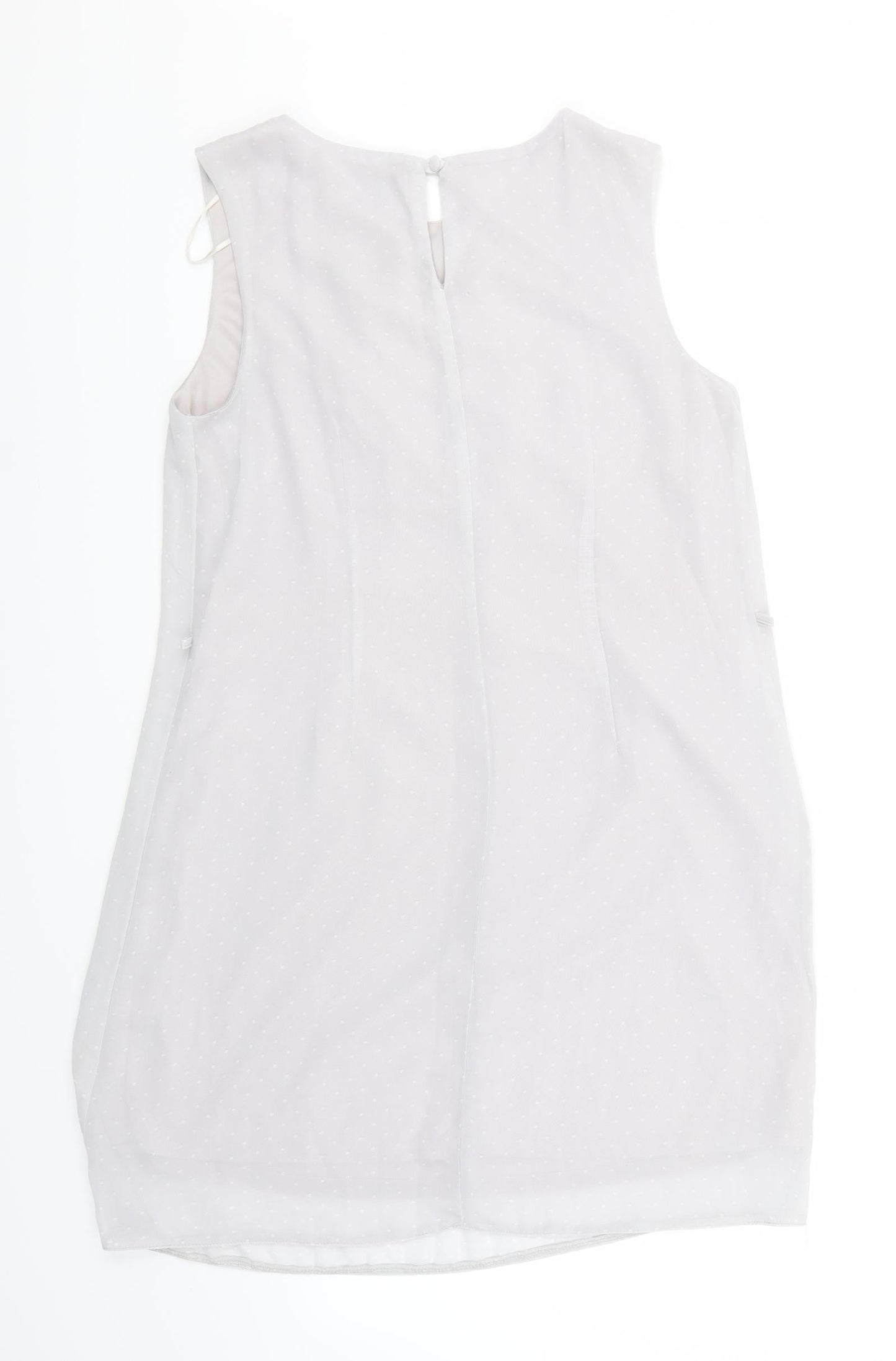 Atmosphere Womens Grey Polka Dot  A-Line  Size 12