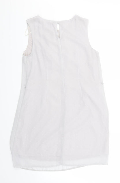 Atmosphere Womens Grey Polka Dot  A-Line  Size 12