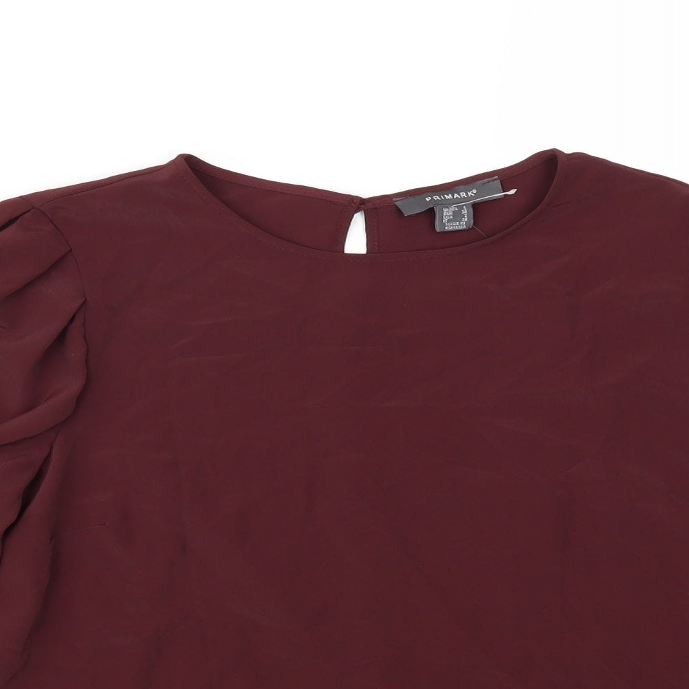Primark Womens Red   Basic Blouse Size 6