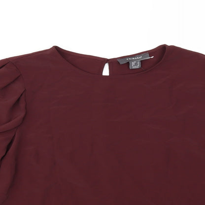 Primark Womens Red   Basic Blouse Size 6