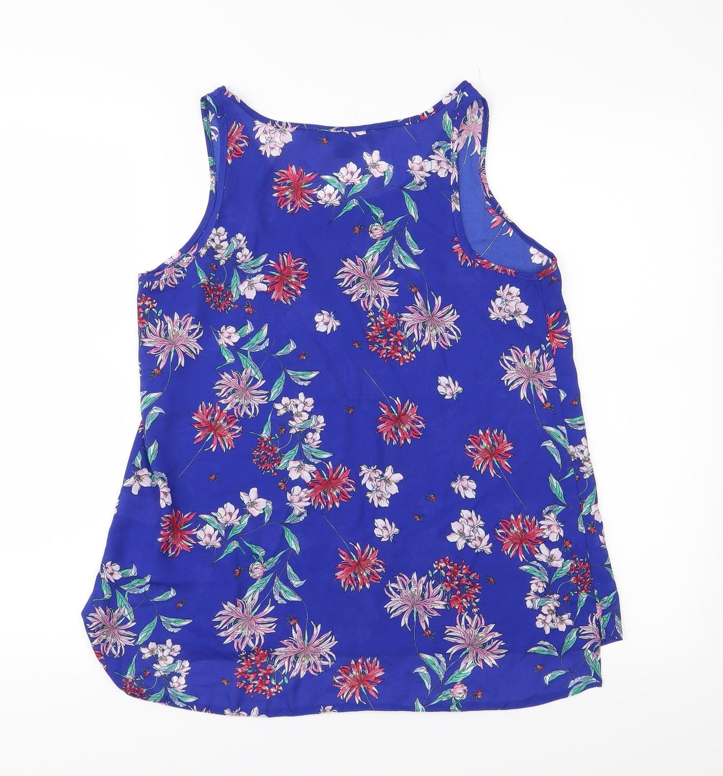 Primark Womens Blue Floral  Basic Tank Size 10