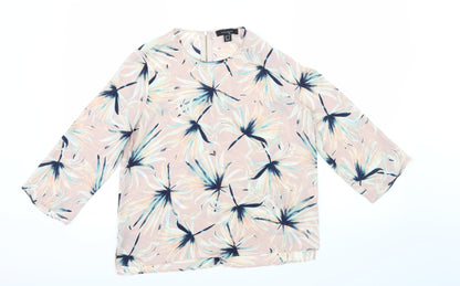 Atmosphere Womens Pink Floral  Basic Blouse Size 10