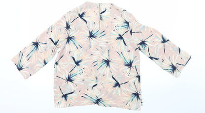 Atmosphere Womens Pink Floral  Basic Blouse Size 10