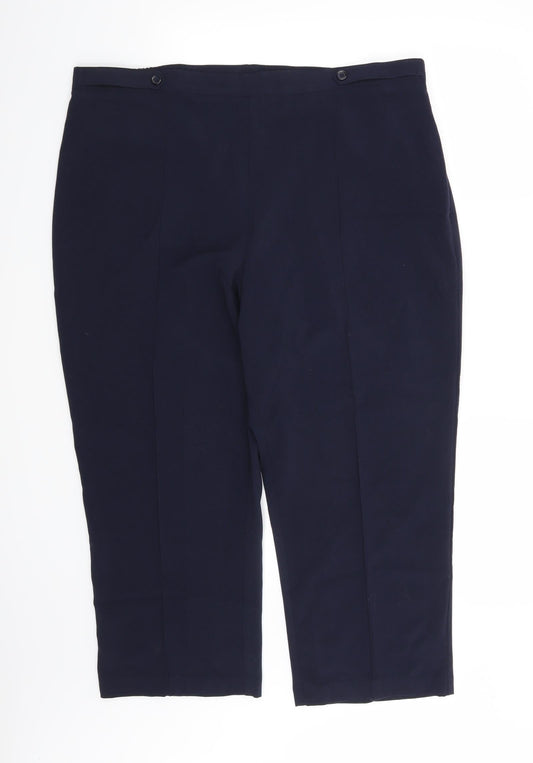 BM Collection Womens Blue   Trousers  Size 22 L24 in