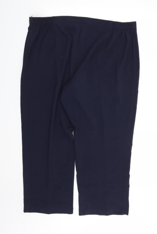 BM Collection Womens Blue   Trousers  Size 22 L24 in