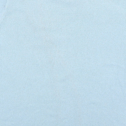 Classics Womens Blue  Knit Basic T-Shirt Size 16