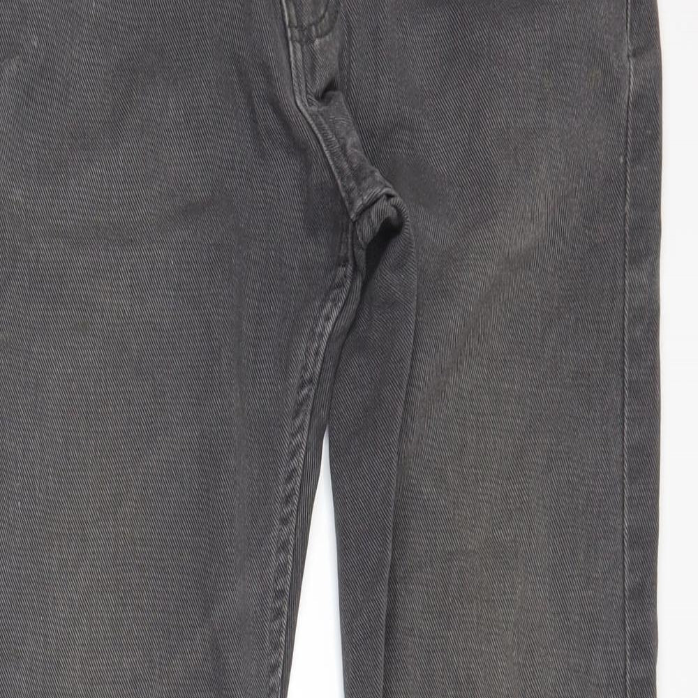 Primark Womens Grey  Denim Straight Jeans Size 28 L30 in