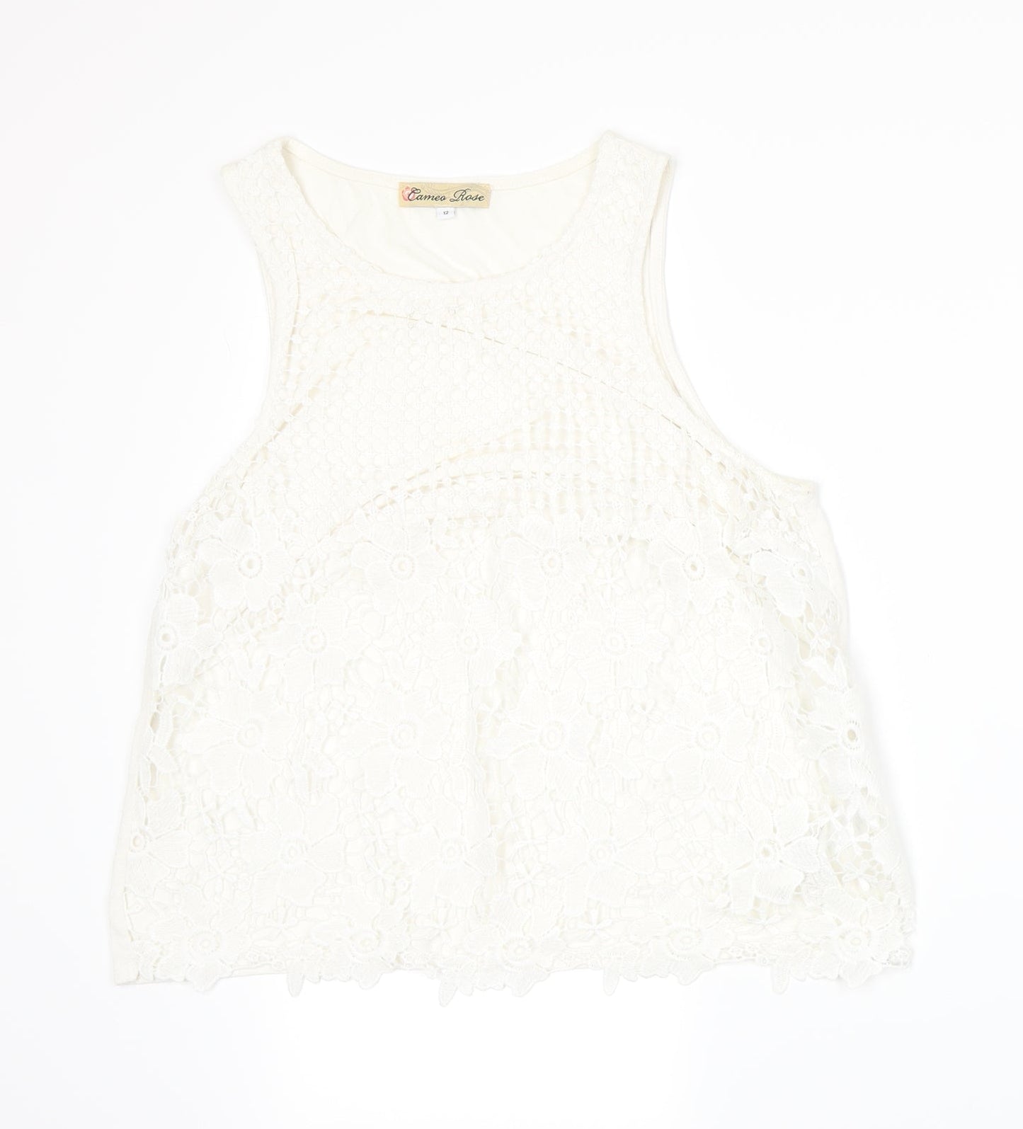 Cameo Rose Womens White   Basic Tank Size 12