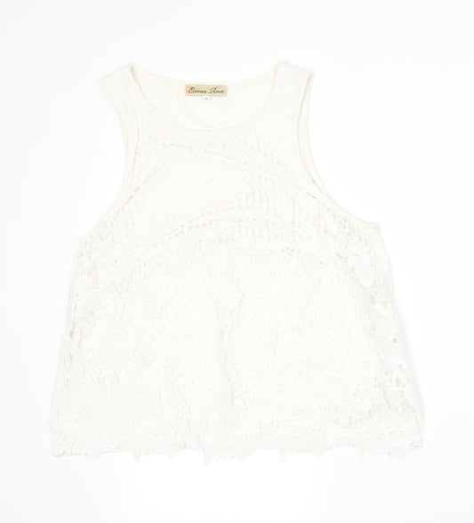 Cameo Rose Womens White   Basic Tank Size 12