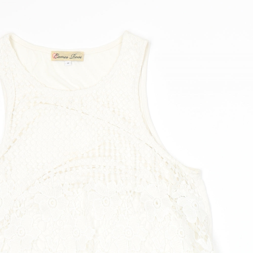 Cameo Rose Womens White   Basic Tank Size 12