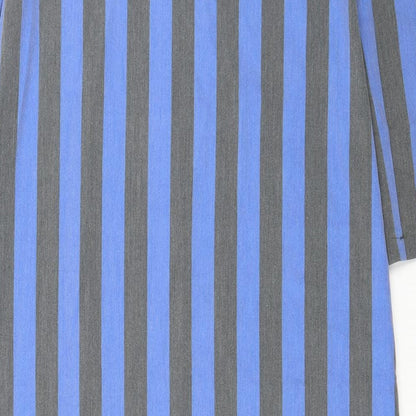 Moda Womens Blue Striped  Maxi  Size 14