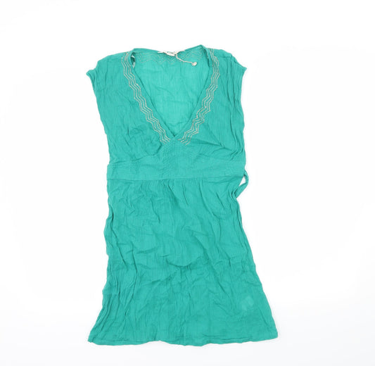 Accessorize Womens Green   Basic Blouse Size 8