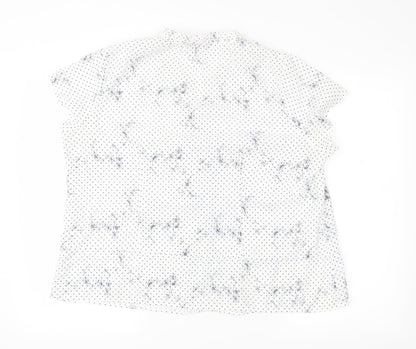 Bonmarché Womens Blue Floral  Basic Blouse Size 18