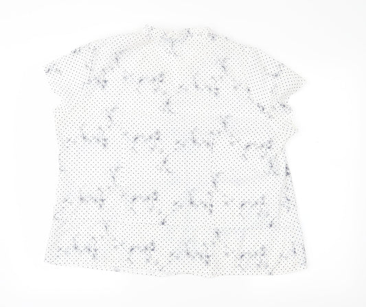 Bonmarché Womens Blue Floral  Basic Blouse Size 18