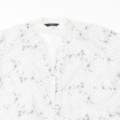 Bonmarché Womens Blue Floral  Basic Blouse Size 18