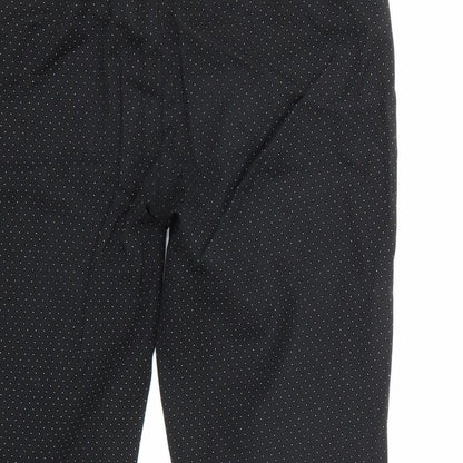 Dalia Womens Beige Polka Dot  Trousers  Size 10 L23 in