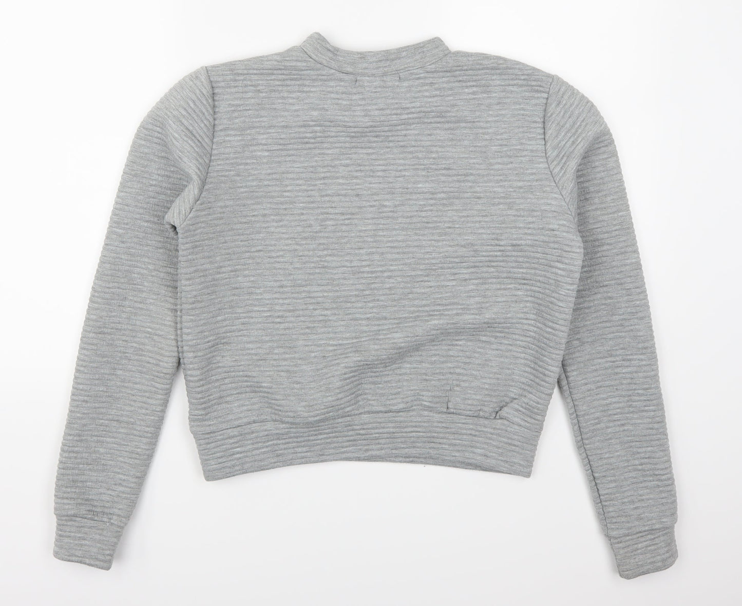 Boohoo Womens Grey   Pullover Sweatshirt Size S