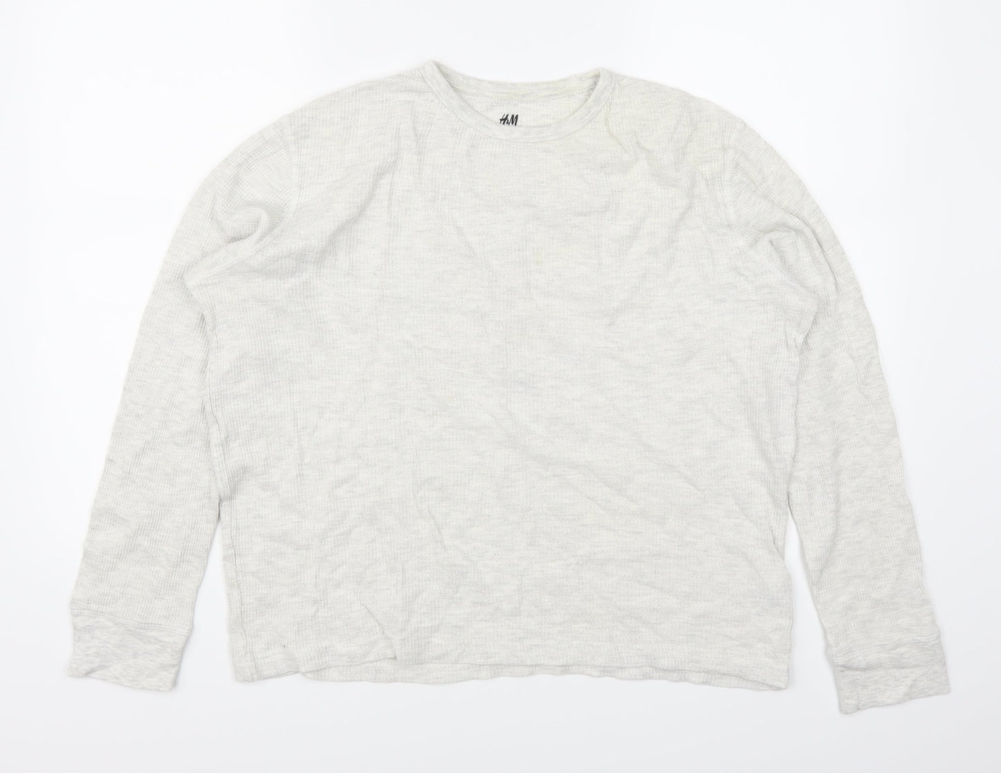 H&M Womens Grey   Pullover Sweatshirt Size L