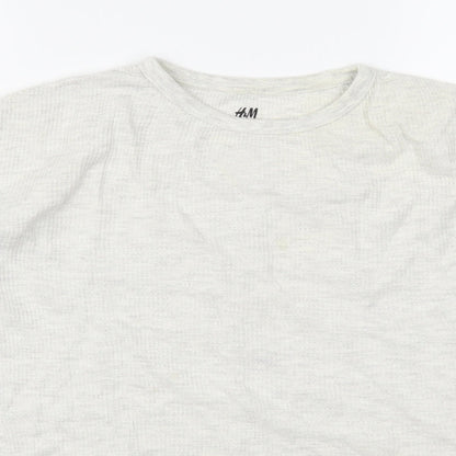 H&M Womens Grey   Pullover Sweatshirt Size L