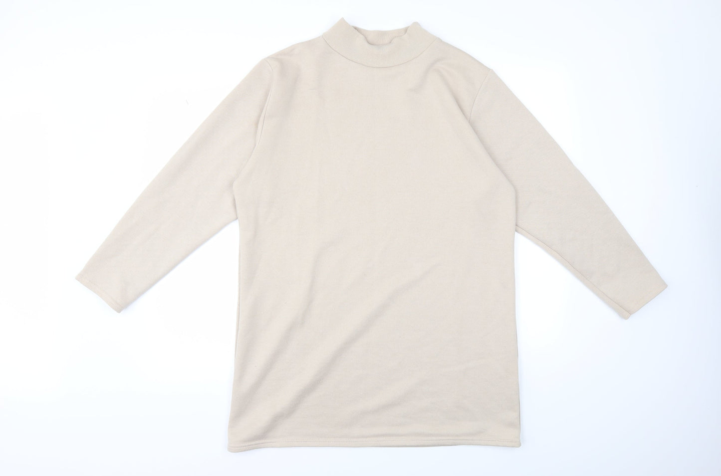 Boohoo Womens Beige   Pullover Sweatshirt Size 14