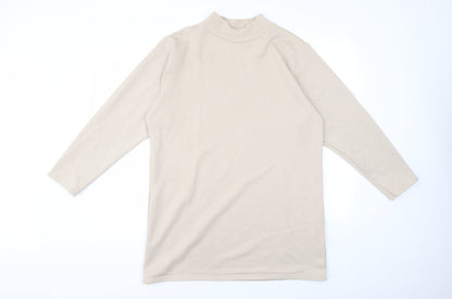 Boohoo Womens Beige   Pullover Sweatshirt Size 14