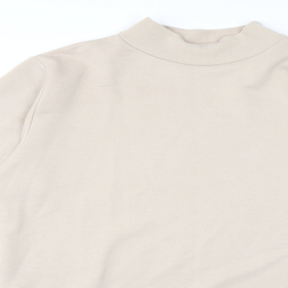 Boohoo Womens Beige   Pullover Sweatshirt Size 14