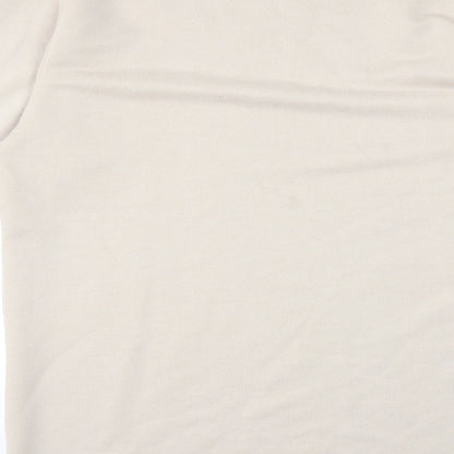 Boohoo Womens Beige   Pullover Sweatshirt Size 14