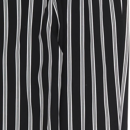 New Look Womens Black Striped  Trousers  Size 6 L27 in