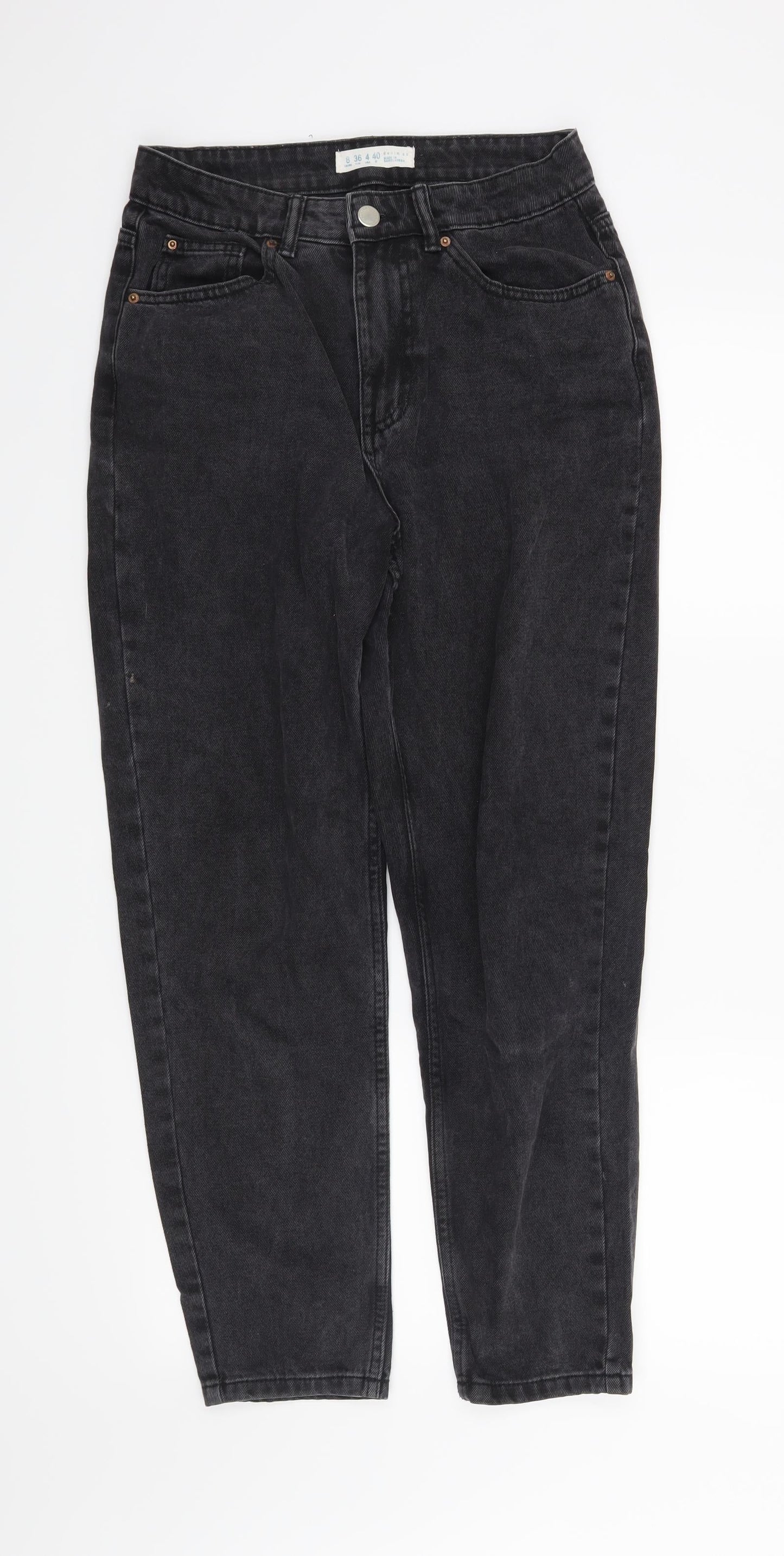 Denim Co. Womens Black   Straight Jeans Size 6 L27 in