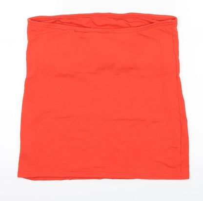 New Look Womens Orange   Mini Skirt Size L