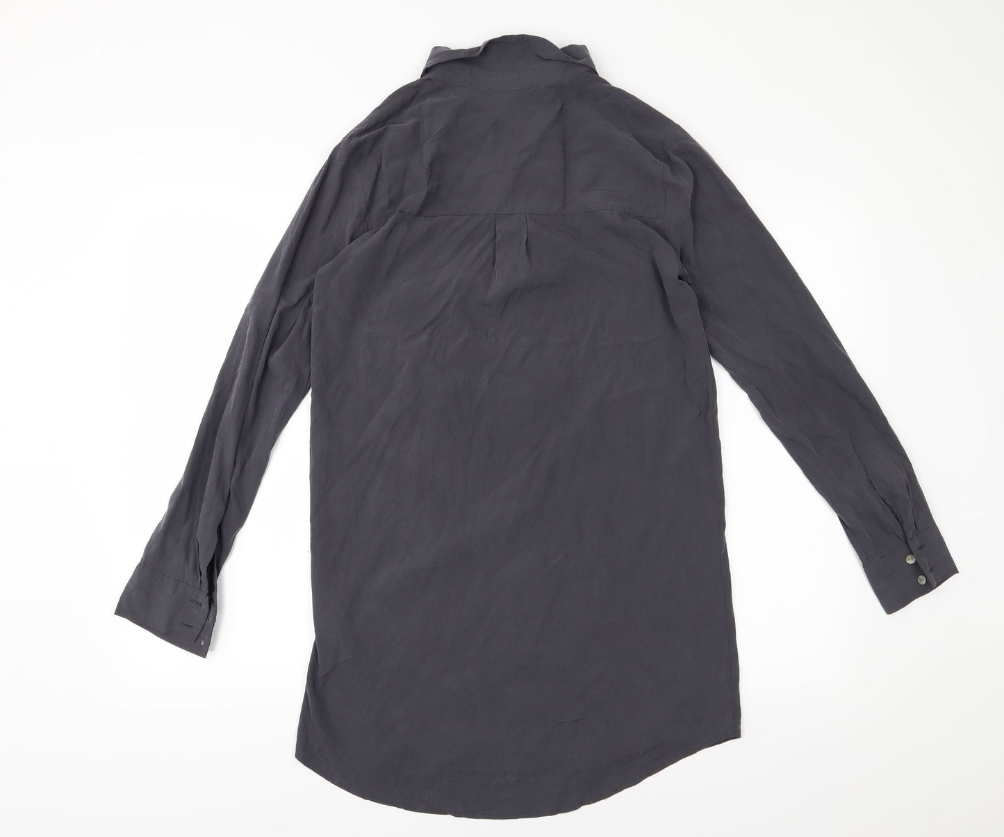 FOREVER 21 Womens Grey   Basic Button-Up Size S