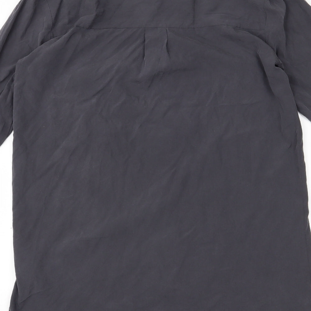 FOREVER 21 Womens Grey   Basic Button-Up Size S