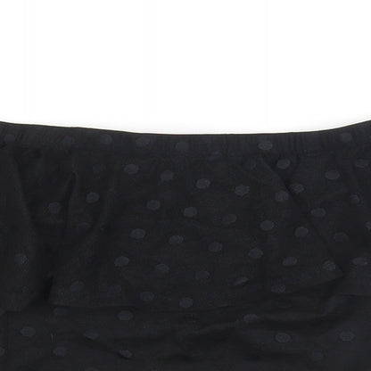 Divided by H&M Womens Black Polka Dot  Cropped Tank Size S
