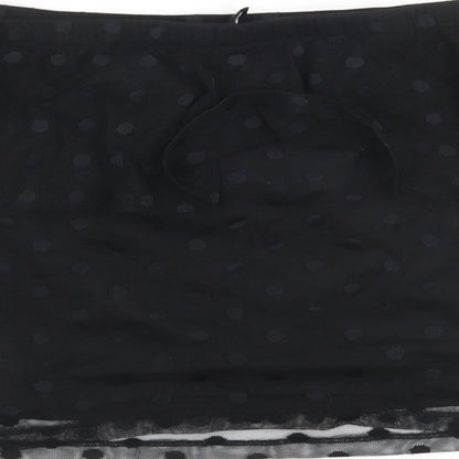 Divided by H&M Womens Black Polka Dot  Cropped Tank Size S