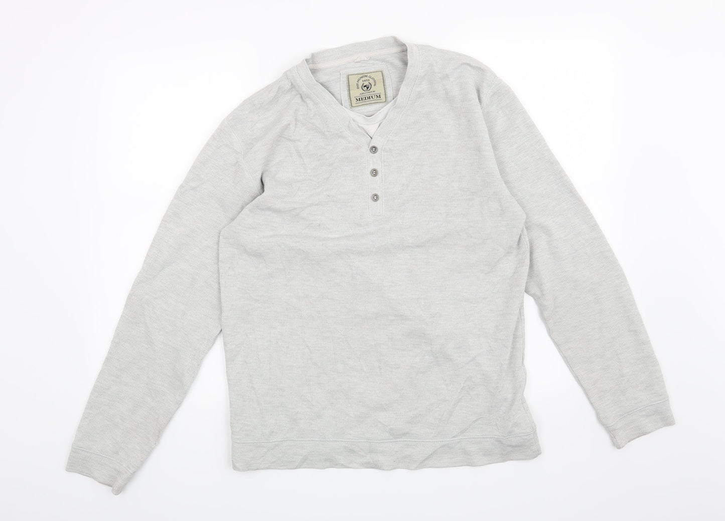 Easy Mens Grey   Pullover Jumper Size M