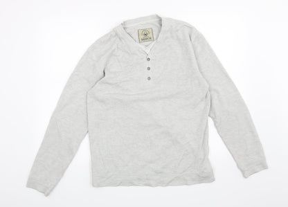 Easy Mens Grey   Pullover Jumper Size M