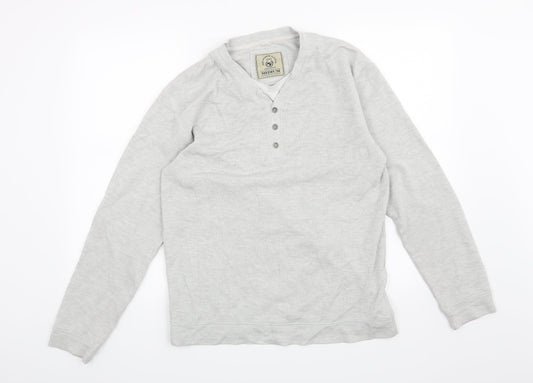 Easy Mens Grey   Pullover Jumper Size M