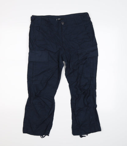 BDG Womens Blue   Cropped Trousers Size L L20 in