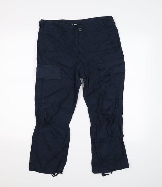 BDG Womens Blue   Cropped Trousers Size L L20 in