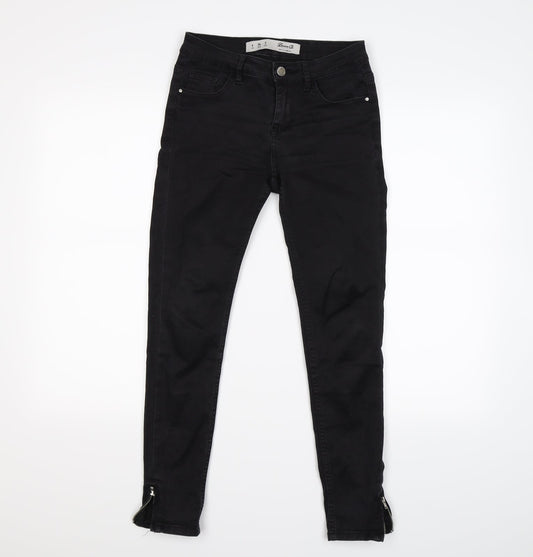 denim co Womens Black  Denim Skinny Jeans Size 6 L26 in