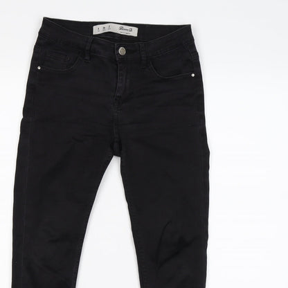 denim co Womens Black  Denim Skinny Jeans Size 6 L26 in