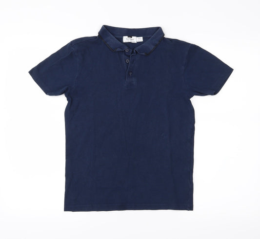 Topman Mens Blue    Polo Size XS