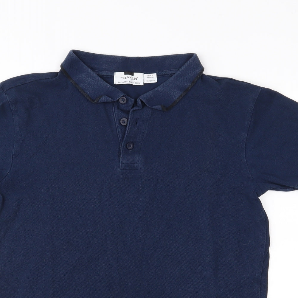 Topman Mens Blue    Polo Size XS