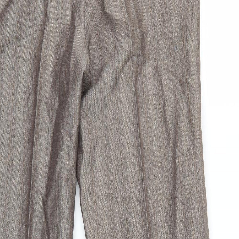 Preworn Mens Grey Striped  Dress Pants Trousers  L32 in