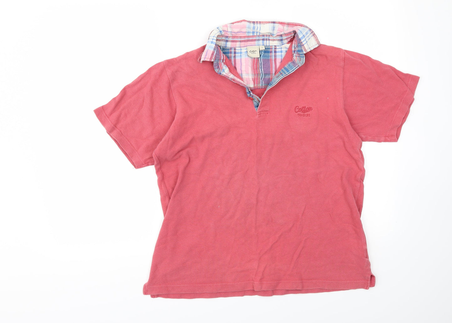 Cotton Traders Mens Red    Polo Size S