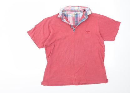 Cotton Traders Mens Red    Polo Size S