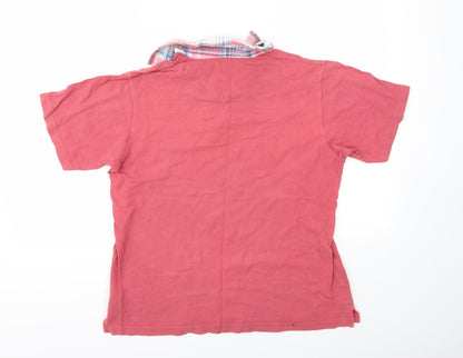 Cotton Traders Mens Red    Polo Size S