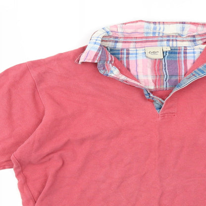 Cotton Traders Mens Red    Polo Size S