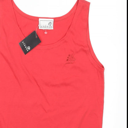 First Avenue Womens Red   Basic Tank Size S